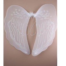 Large White Angel Wings 